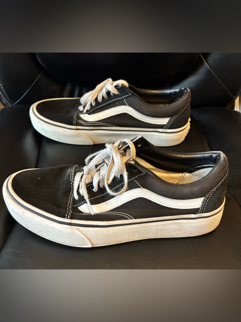 Vans sneakers 8.5 women’s black and white